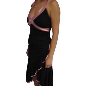 Mauve cocktail halter dress